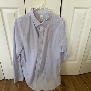 Gap men long sleeve shirt size XL stretchy slim fit
